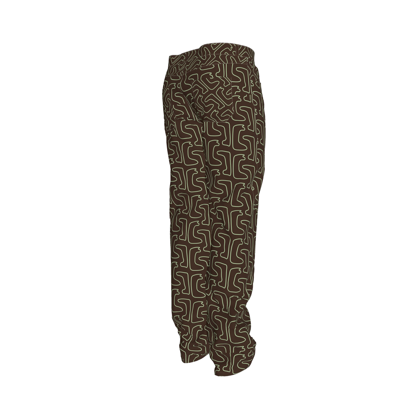 PRFW25 Brown/Green Jeans