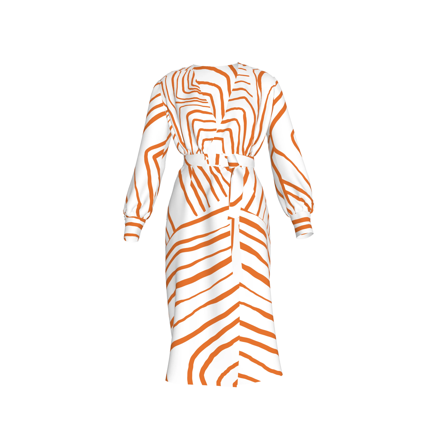 Biomorphism Stripes Dress