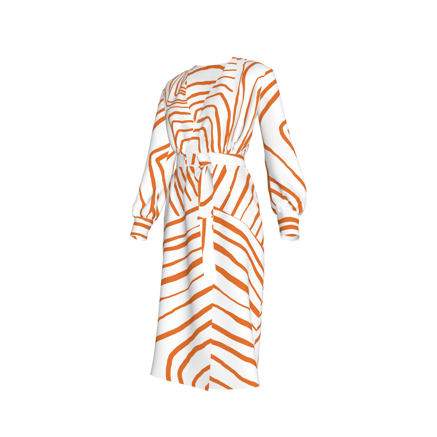 Biomorphism Stripes Dress