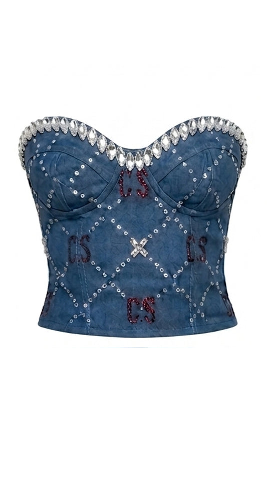 Mia Embellished Corset Top