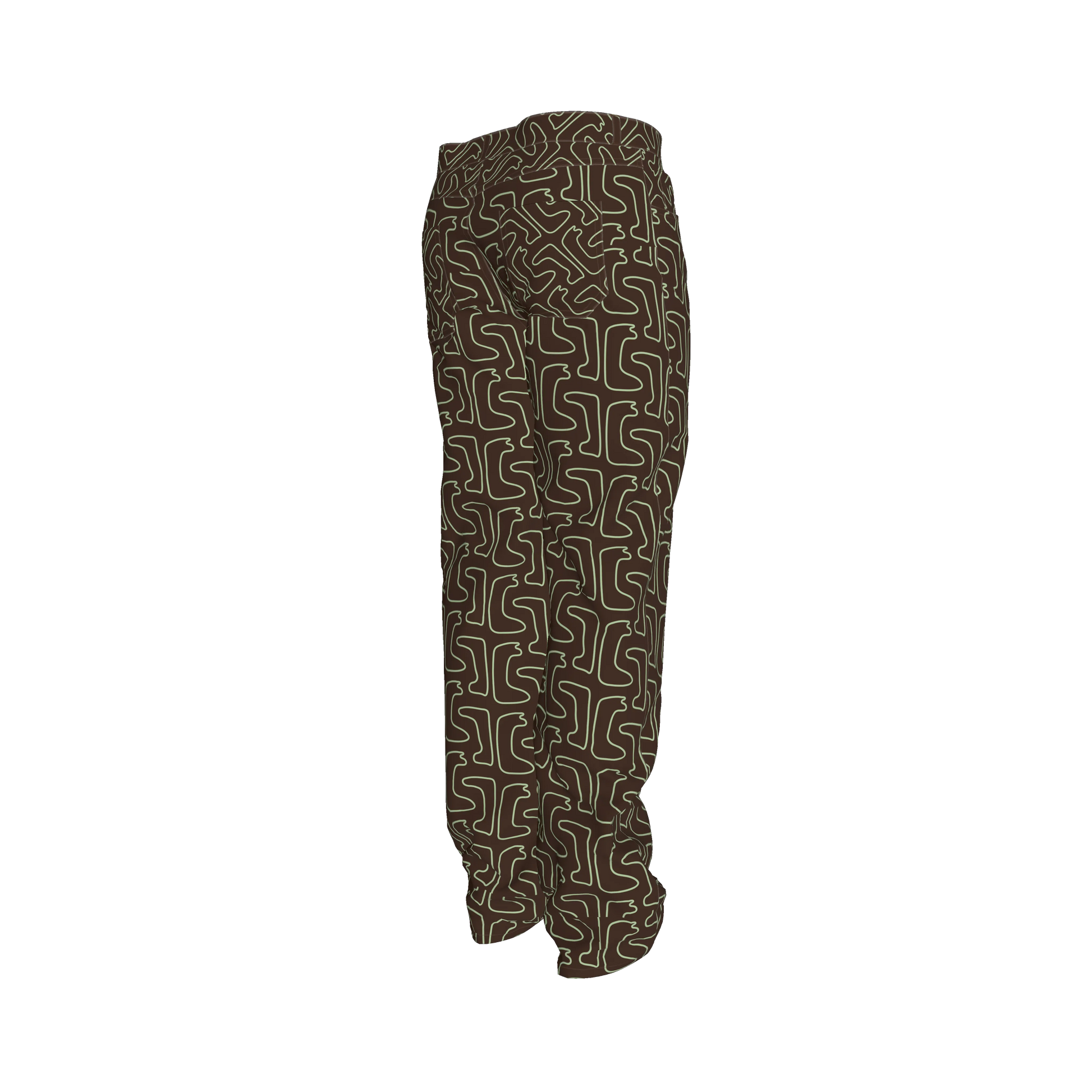 PRFW25 Brown/Green Jeans
