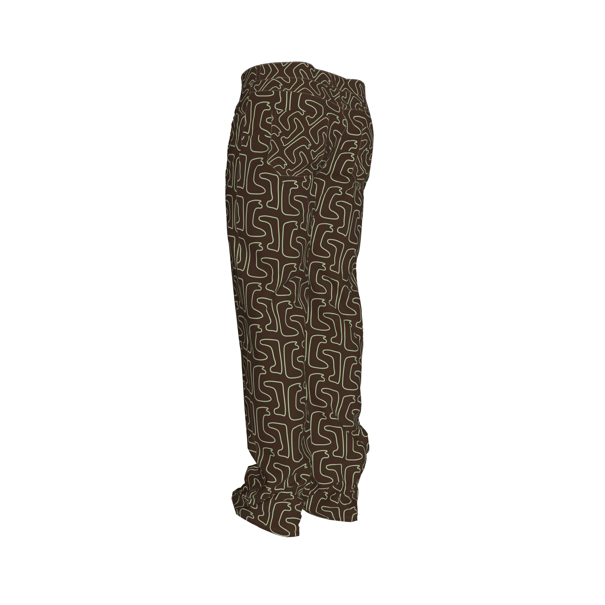 PRFW25 Brown/Green Jeans