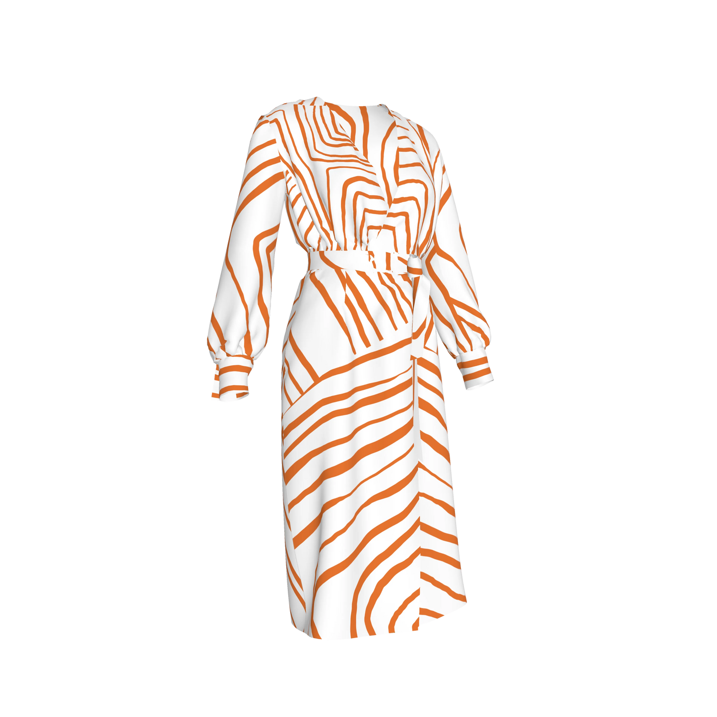 Biomorphism Stripes Dress